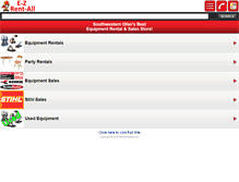 Tablet Screenshot of ezrentall.com